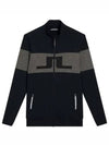 Men's Bridge Seamless Mid Layer Zip-Up Jacket Black - J.LINDEBERG - BALAAN 2