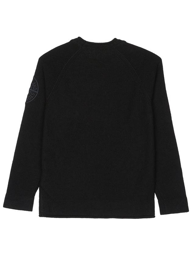 Kids Compass Motif Crew Neck Sweatshirt Black - STONE ISLAND - BALAAN 3