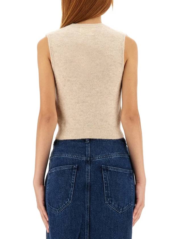 Ametis Knit Vest Beige - ISABEL MARANT - BALAAN 3