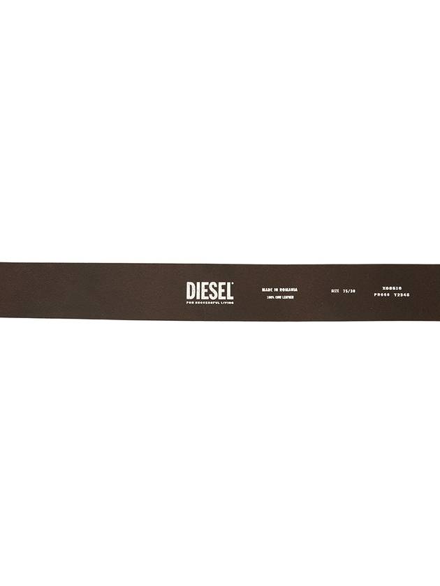 1DR D Buckle Leather Belt Brown - DIESEL - BALAAN 7