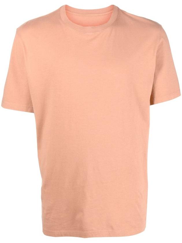 Stitched Crew Neck Short Sleeve T-Shirt Pink - MAISON MARGIELA - BALAAN 1