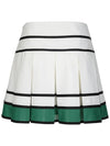 Color matching TAPE pleated skirt WH - PASSARDI - BALAAN 2