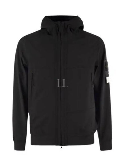 Technology Recycled Polyester Hooded Jacket Black - STONE ISLAND - BALAAN 2