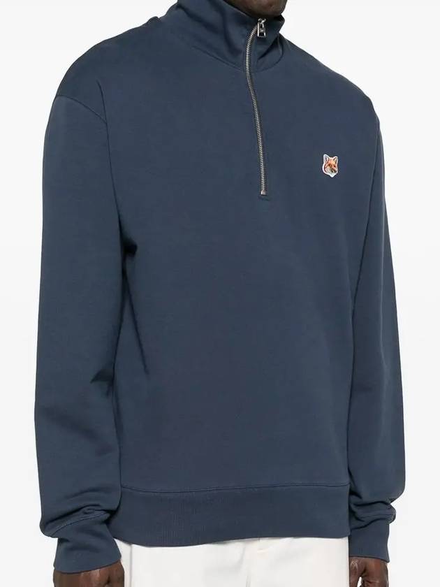 Maison Kitsune Fox Head Patch Men s Half Zip up Sweatshirt MM00314 P476 - POLO RALPH LAUREN - BALAAN 3