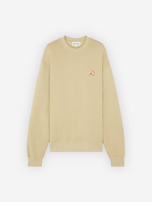 Speedy Fox Patch Comfort Sweatshirt Beige - MAISON KITSUNE - BALAAN 2