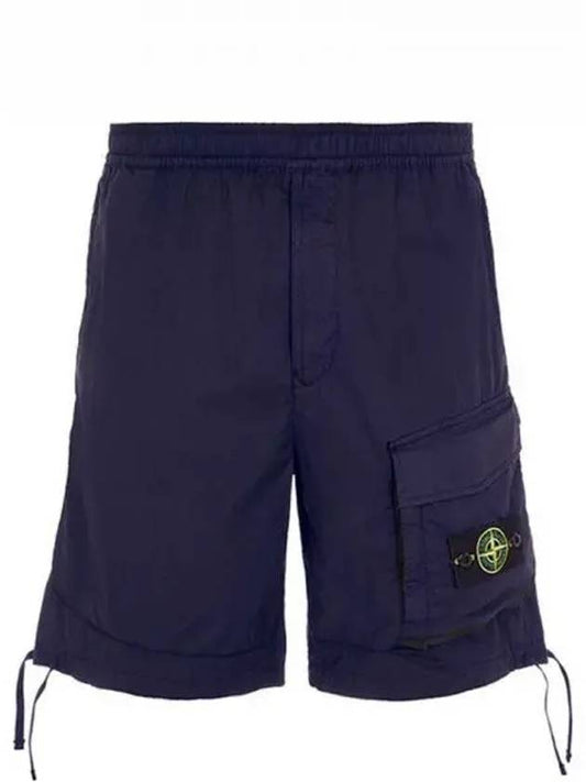 Wappen Cargo Bermuda Shorts Blue - STONE ISLAND - BALAAN 2