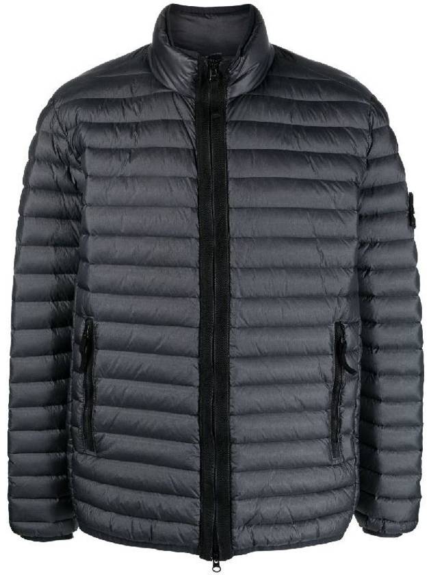 Men's Wappen Patch Padded Jacket Grey - STONE ISLAND - BALAAN 2