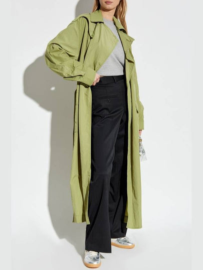 Kenzo Trench Coat With Belt, Women's, Green - KENZO - BALAAN 2