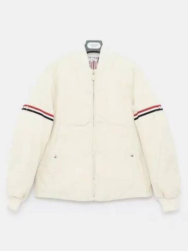 Kids Sumsun Armband Downfield Bomber Nylon Boys Jacket KBD002X F0185 114 10A 271509 1044556 - THOM BROWNE - BALAAN 1