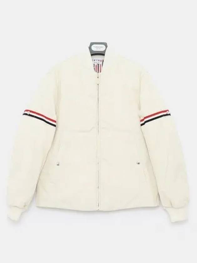 Kids Seomseon Armband Downfield Bomber Nylon Boys Jacket KBD002X F0185 114 12A 271042 1040341 - THOM BROWNE - BALAAN 1