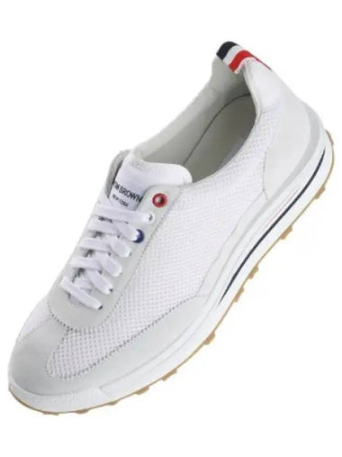 Fine Kid Suede Tech Runner Gray - THOM BROWNE - BALAAN 1