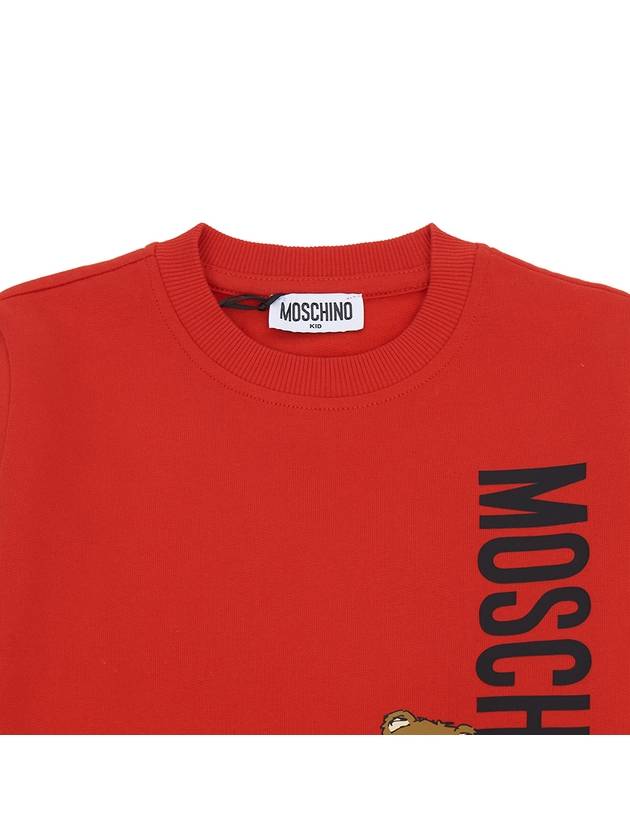 Kids brushed sweatshirt H8F05R LCA14 50109 Adults can wear - MOSCHINO - BALAAN 3