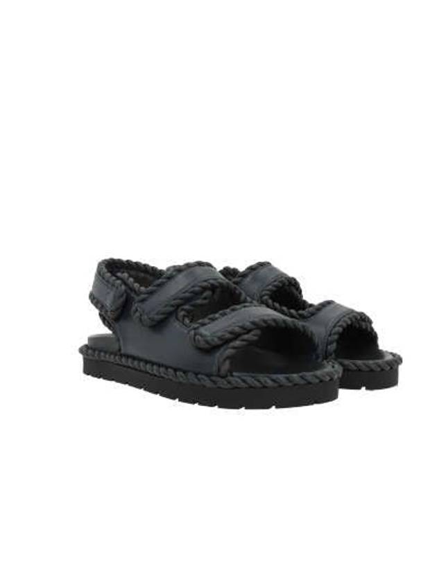 Jack Flat Sandals Ardoise - BOTTEGA VENETA - BALAAN 4