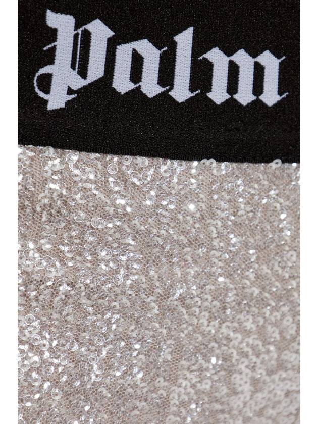 Palm Angels Sequin Trousers, Women's, Silver - PALM ANGELS - BALAAN 5