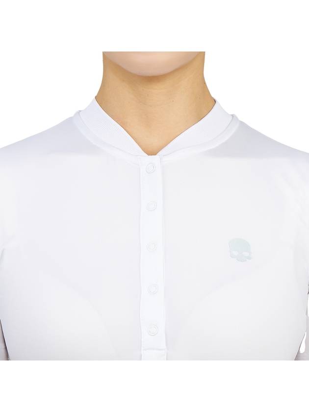 Women's Golf Serafino Classic Short Sleeve PK Shirt White - HYDROGEN - BALAAN 7
