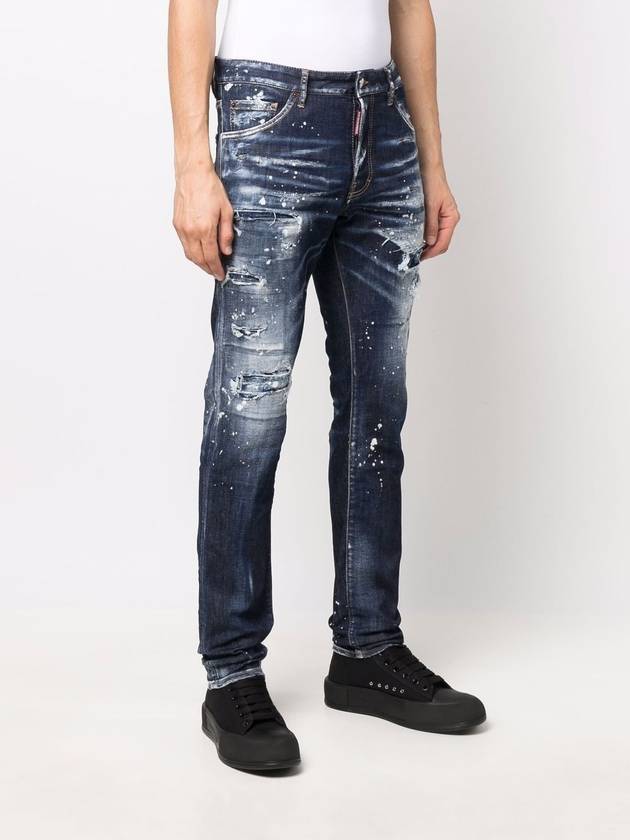 Dark Ripping Bleach Wash Cool Guy Jeans - DSQUARED2 - BALAAN.