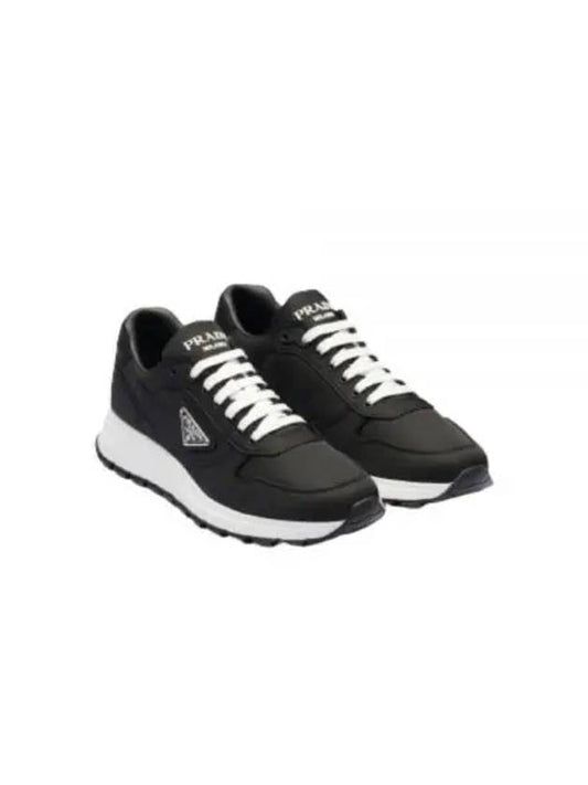 Prax 1 Re-Nylon Low Top Sneakers Black - PRADA - BALAAN 2