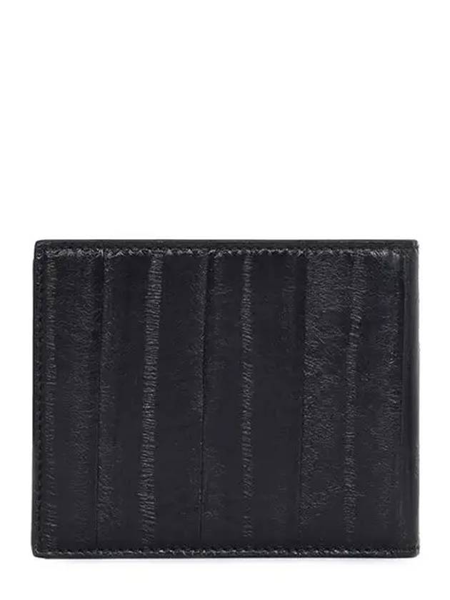 Cartera Gancini Metal Logo Half Wallet Black - SALVATORE FERRAGAMO - BALAAN 3