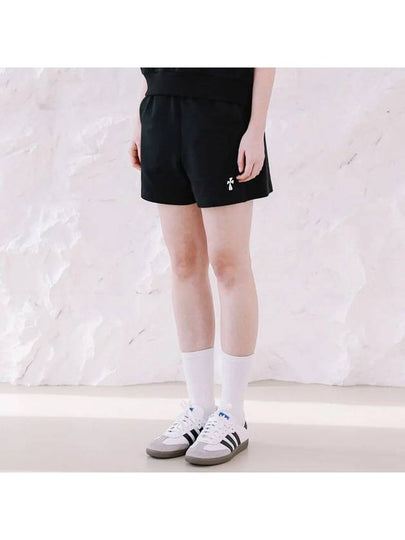 Woman Hank Logo Shorts Black - MACASITE - BALAAN 2