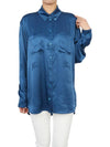 EKD Silk Jacquard Shirt Blue - BURBERRY - BALAAN 8