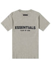 Fear of God Essentials Back Logo Short Sleeve TShirt Dark Oatmeal Jean Gray - FEAR OF GOD ESSENTIALS - BALAAN 3