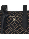 Sinclair Extra Small Jacquard Tote Bag Black Dark Camel - MICHAEL KORS - BALAAN 8