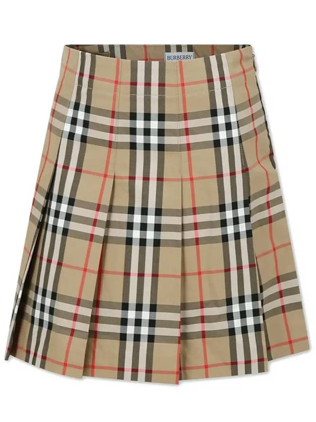 Kids Skirt 8073001ARCHIVEBEIGE Beige - BURBERRY - BALAAN 2