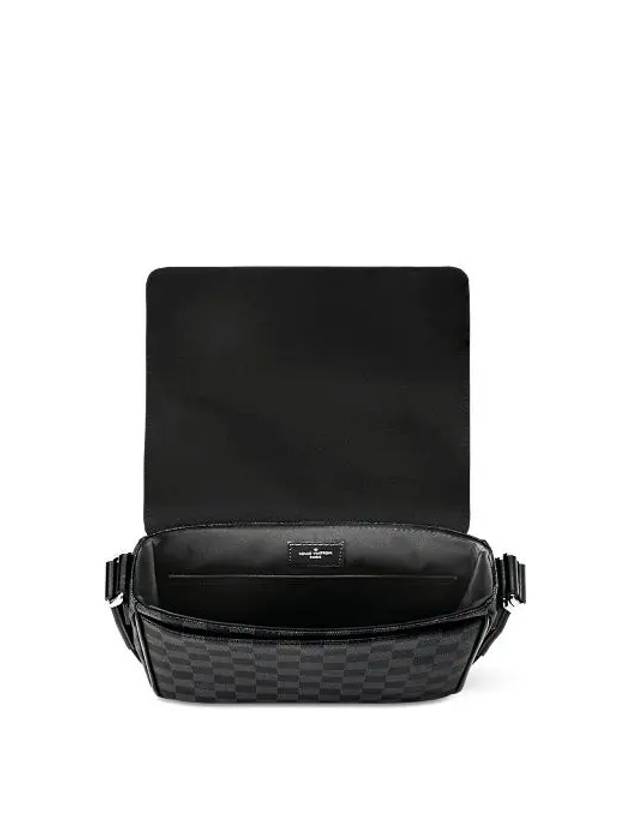 District PM Damier Graphite Coated Canvas Messenger Bag Black - LOUIS VUITTON - BALAAN 4