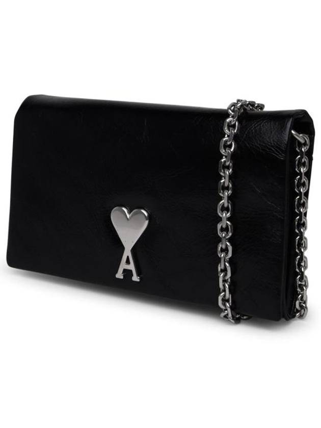 De Coeur Logo Chain Cross Bag Black - AMI - BALAAN 3