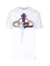 Spray ORB Classic Short Sleeve T-Shirt White - VIVIENNE WESTWOOD - BALAAN 2