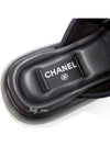 CC Logo Cross Mule Black - CHANEL - BALAAN 9