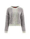 GARDEN Round Neck Cardigan 6006ELAW23E EUCALYPTUS - ECKHAUS LATTA - BALAAN 1