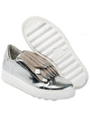 Women's Fringe Low Top Sneakers Silver - PHILIPPE MODEL - BALAAN 5