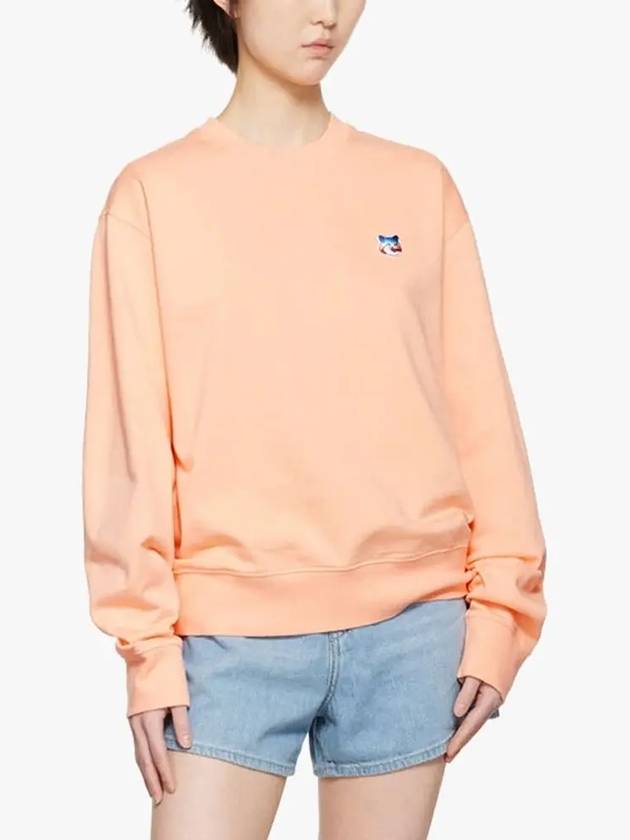 Fox Patch Cotton Sweatshirt Peach - MAISON KITSUNE - BALAAN 4