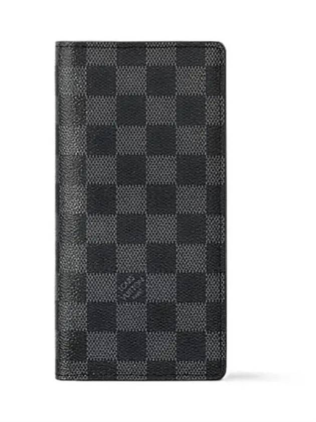 Brazza Damier Canvas Long Wallet Graphite - LOUIS VUITTON - BALAAN 2