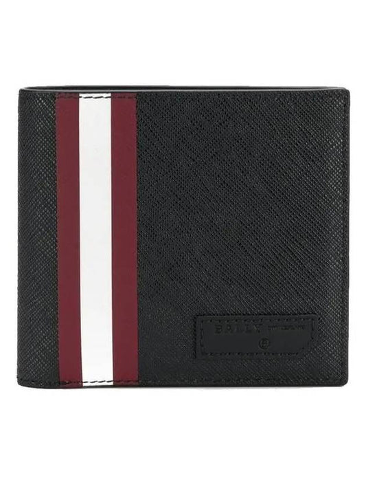 Stripe Logo Patch Brasai of Bicycle Wallet Black - BALLY - BALAAN 2