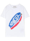 Kids Surfboard Logo T Shirt 8C000 39 83907 S07 - MONCLER - BALAAN 2