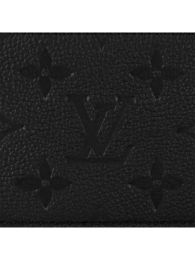 Romy Monogram Leather Card Wallet Black - LOUIS VUITTON - BALAAN 7