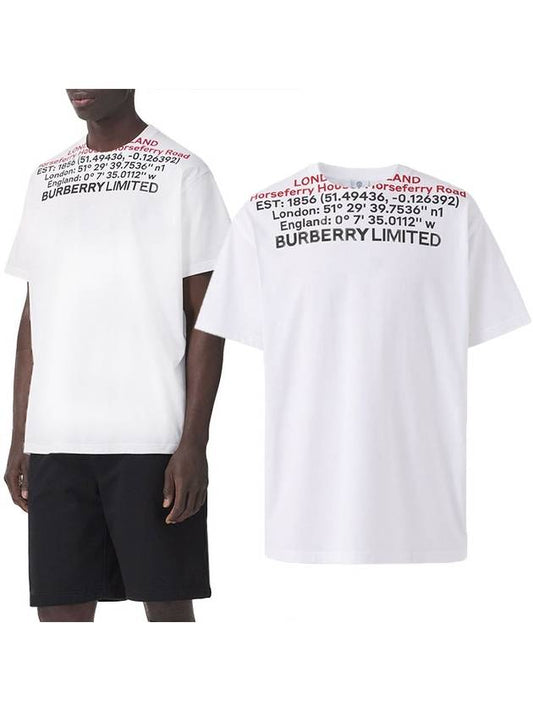 Location Short Sleeve T-Shirt White - BURBERRY - BALAAN 2