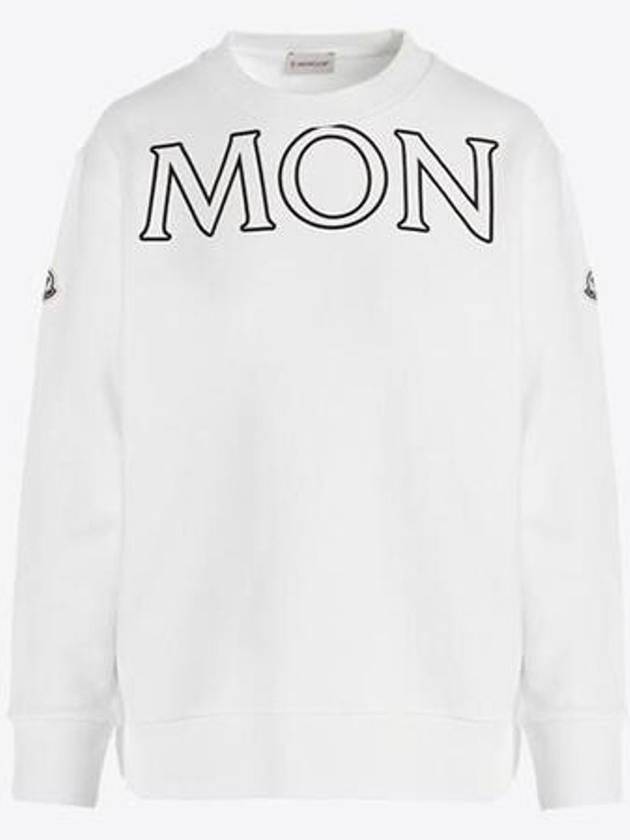 Montclair 8G00029 809KX 034 White Women s Sweatshirt - MONCLER - BALAAN 1