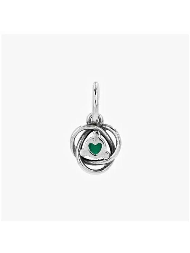 Eternity Circle Dangle Bracelet Charm Green - PANDORA - BALAAN 5