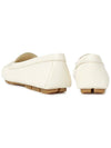 Leather Driving Shoes Ivory - PRADA - BALAAN 7