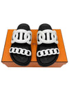 Extra Leather Sandals Blanc - HERMES - BALAAN 2