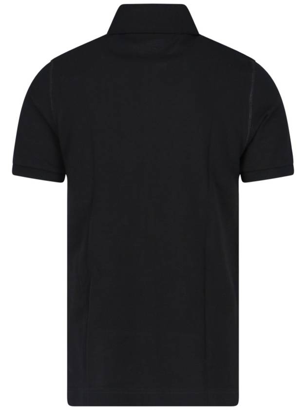 Men's Logo Plaque Cotton PK Shirt Black - DOLCE&GABBANA - BALAAN 3