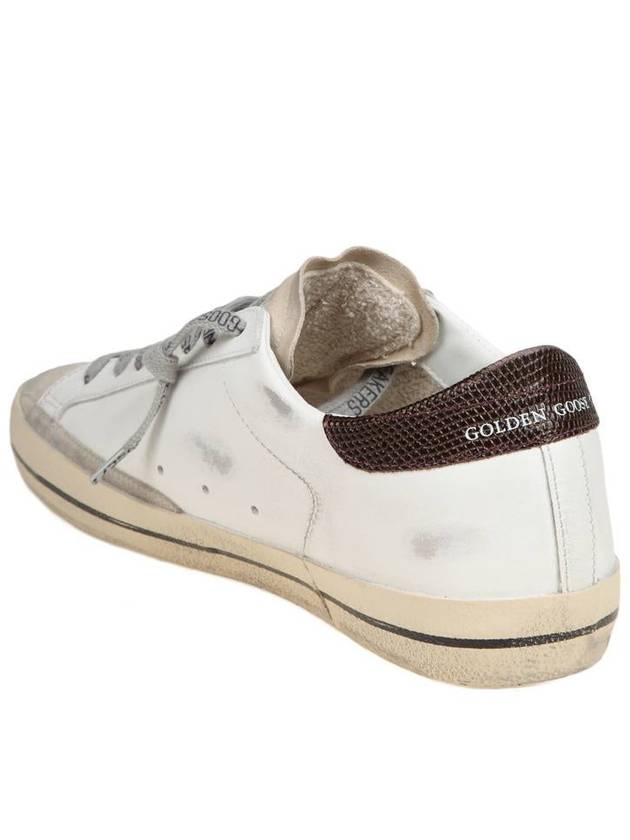 Superstar Brown Tab Low Top Sneakers White - GOLDEN GOOSE - BALAAN 5