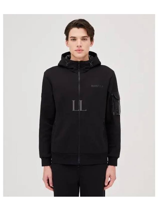 Legresso Logo Hooded Jacket Black - DUVETICA - BALAAN 2