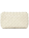 Mini Intrecciato Cross Bag White - BOTTEGA VENETA - BALAAN 5