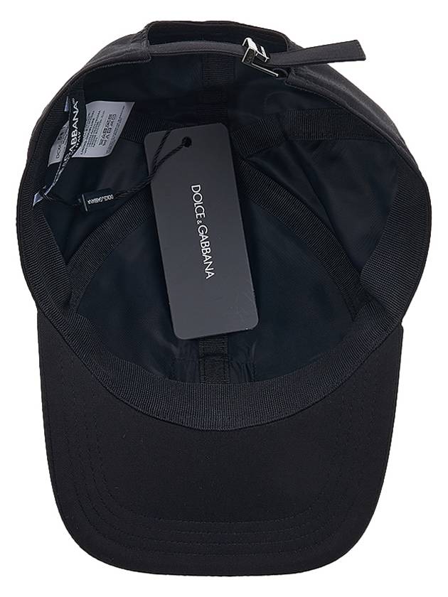 DG Logo Plaque Ball Cap Black - DOLCE&GABBANA - BALAAN 6