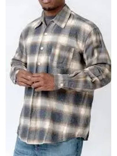 Doyle Check Lagger Flannel Long Sleeve Shirt Grey - OUR LEGACY - BALAAN 2