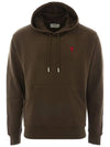 hooded sweatshirt USW235730 221 DARK COFFEE - AMI - BALAAN 2